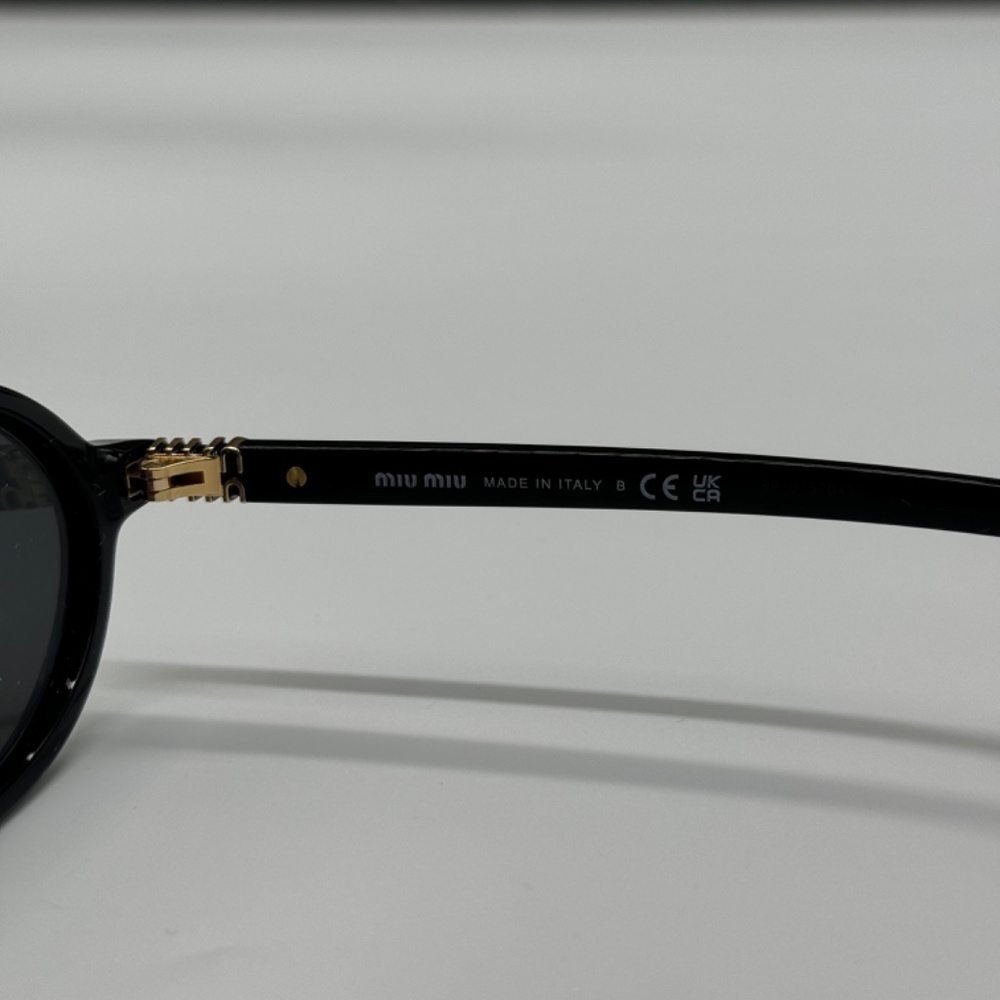 NEW MU 04ZS 1AB5S0 MIU MIU SUNGLASSES MU04ZS 1AB5S0 BLACK SMU 04ZS WOMEN - Picture 13 of 14